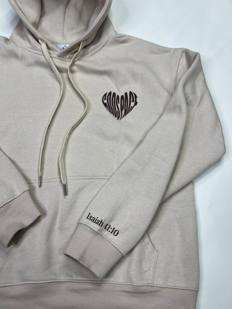 Cream Isaiah 41:10 Hoodie