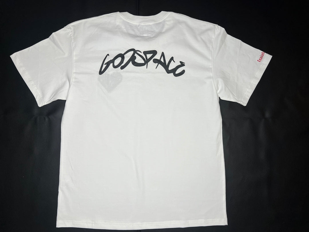 White Isaiah 41:10 Tee